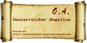 Oesterreicher Angelina névjegykártya